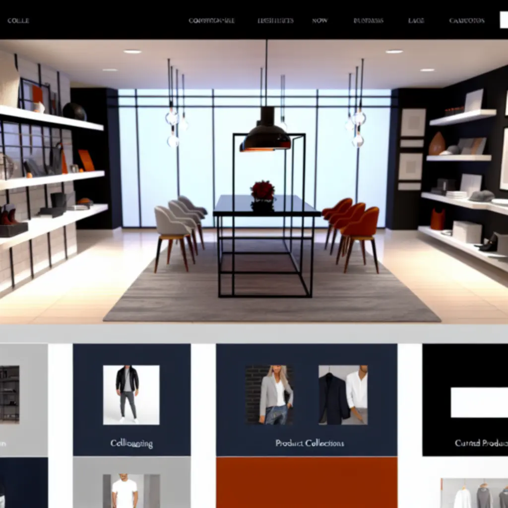 Przykładowe kolekcje produktów w EasyMarketStore prezentowane w nowoczesnym, kafelkowym układzie