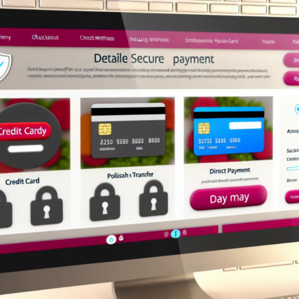 Interfejs wyboru metody płatności w EasyMarketStore