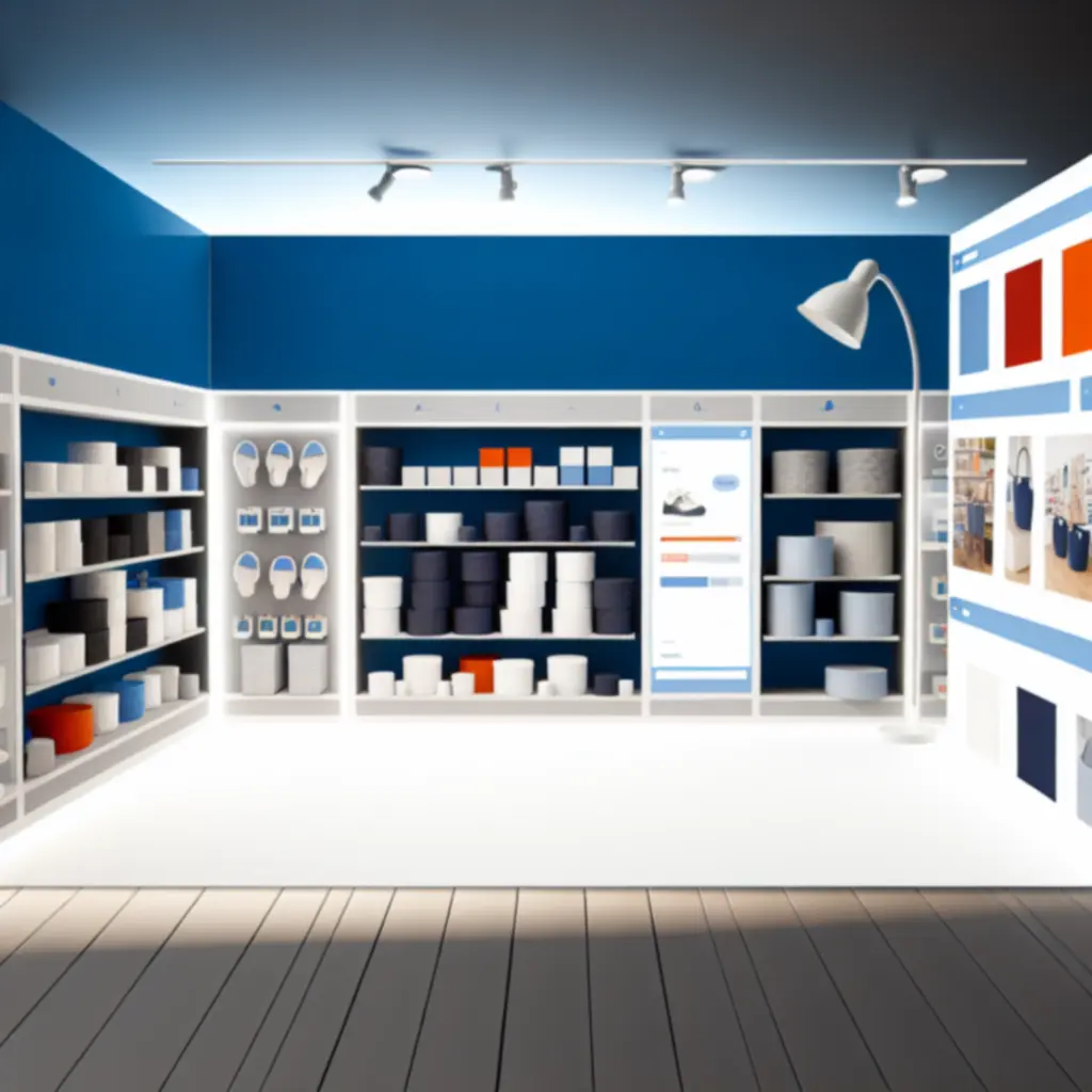 Widok nowoczesnego panelu sklepu EasyMarketStore